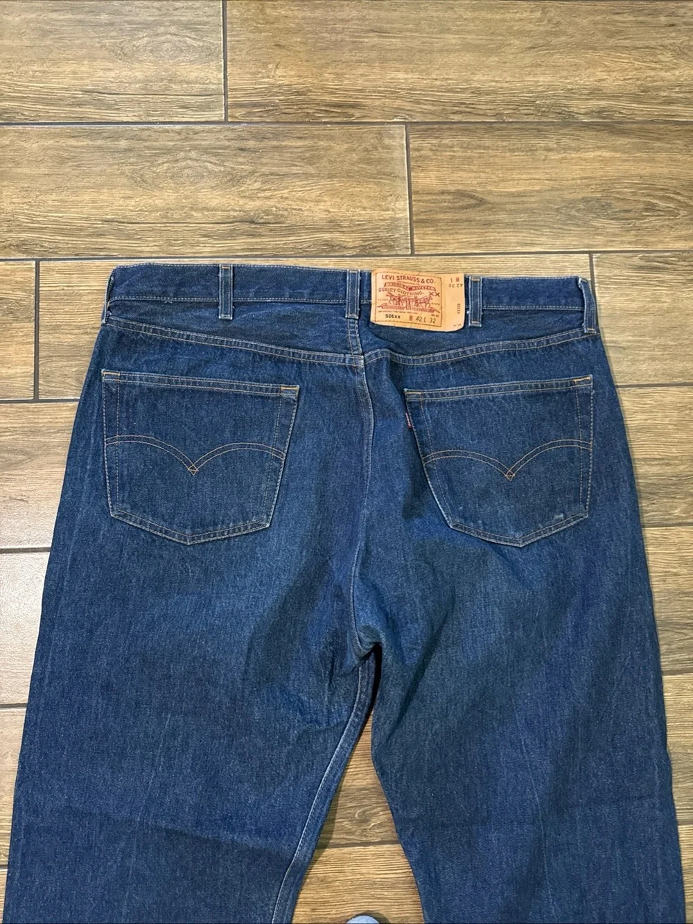 Vintage Levis 501xx Jeans Mens 42X30Blue Denim 501-0000 Button Fly